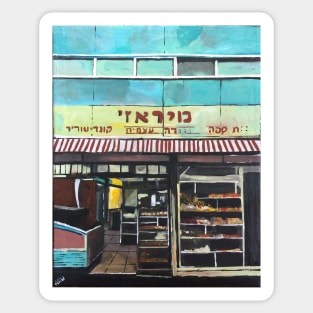 Tel Aviv, Retro Cake Shop Sticker